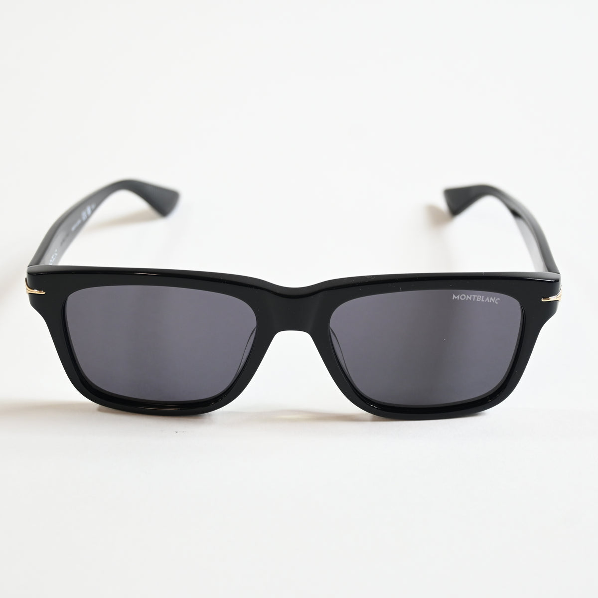 Montblanc MB0263S 001 Mens Authentic Sunglasses Black/Gold, 54mm - New