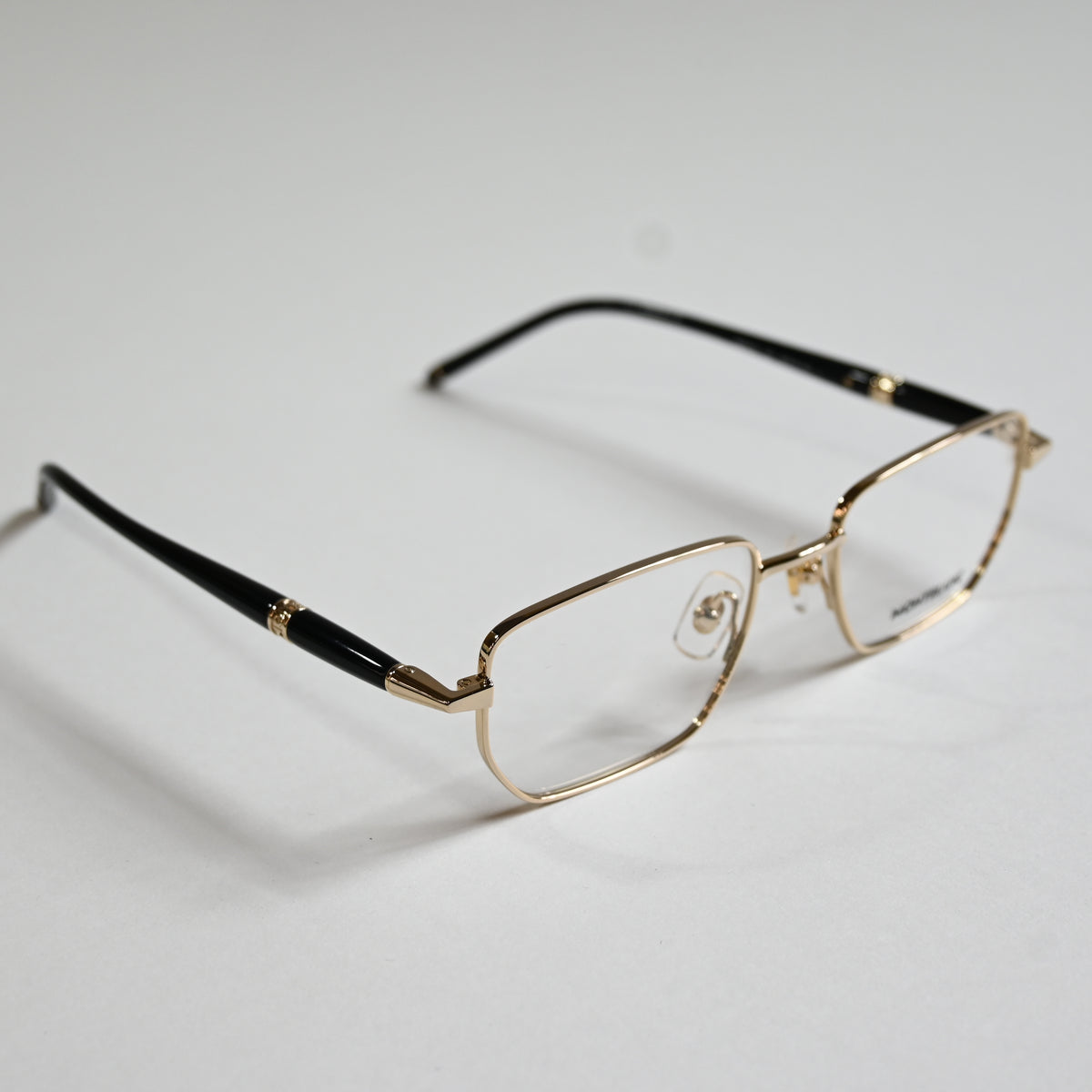 Montblanc MB0347O 001 Mens Authentic Eyeglasses Gold/Black, 52mm - New