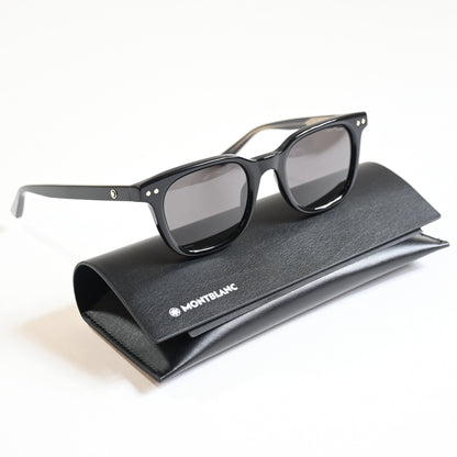 Montblanc MB0320S 001 Mens Authentic Sunglasses Black, 49mm - New