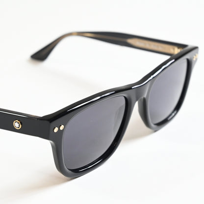 Montblanc MB0254S 001 Mens Authentic Sunglasses Black, 53mm - New