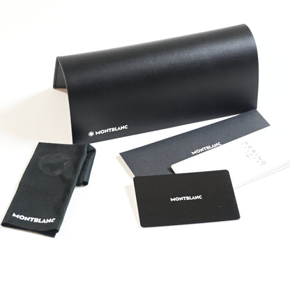 Montblanc MB0254S 001 Mens Authentic Sunglasses Black, 53mm - New
