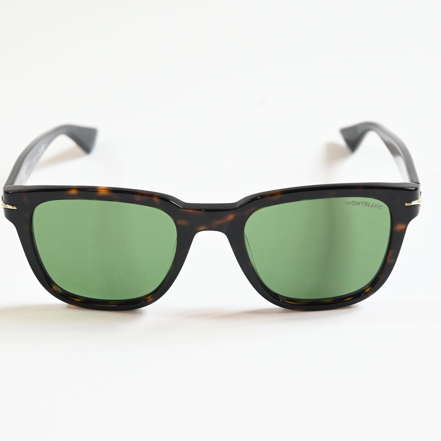 Montblanc MB0302S 002 Mens Authentic Sunglasses Tortoise/Green, 51mm - New