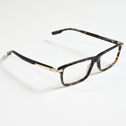 Montblanc MB0217O 002 Mens Authentic Eyeglasses Havana, 55mm - New