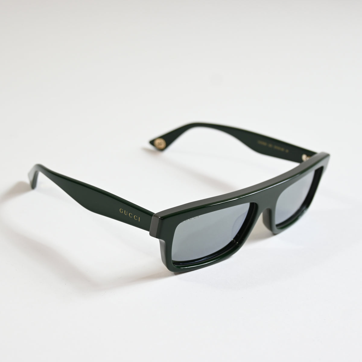 Gucci GG1616S 003 Mens Authentic Sunglasses Black/Green, 57mm - New