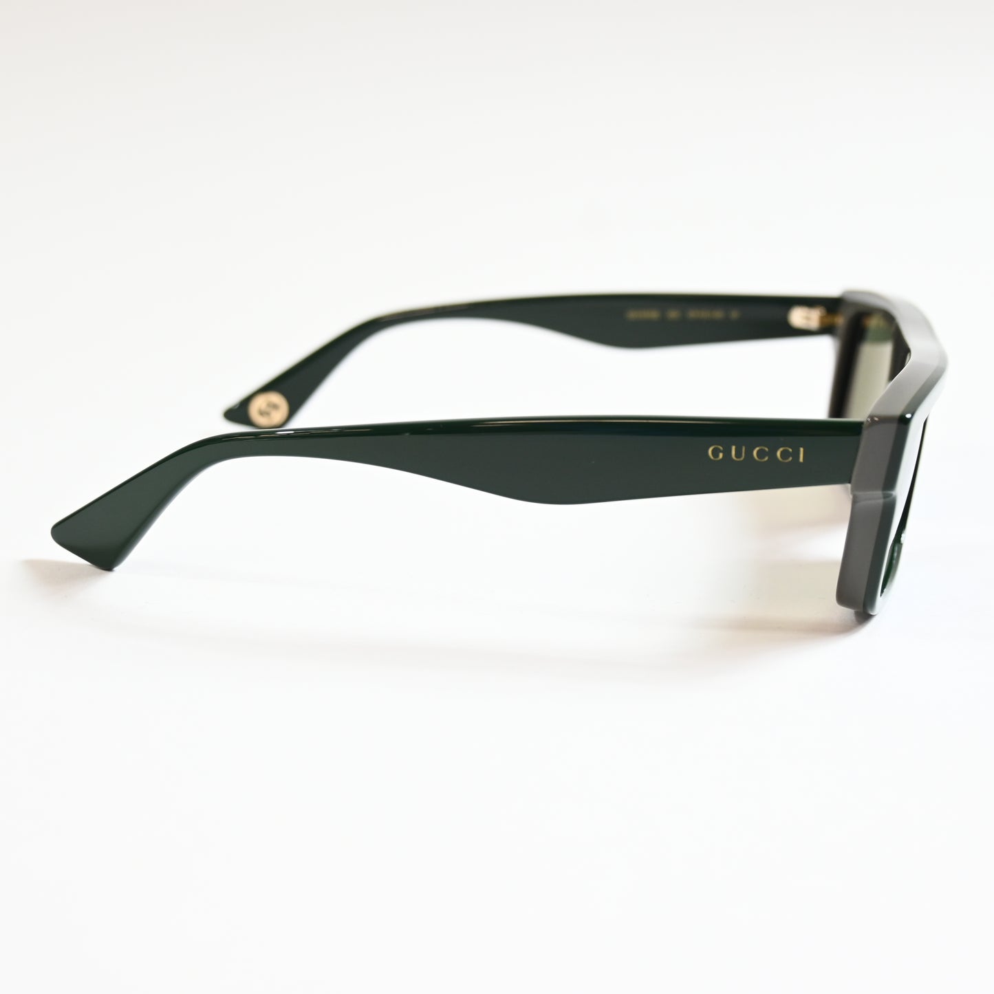 Gucci GG1616S 003 Mens Authentic Sunglasses Black/Green, 57mm - New