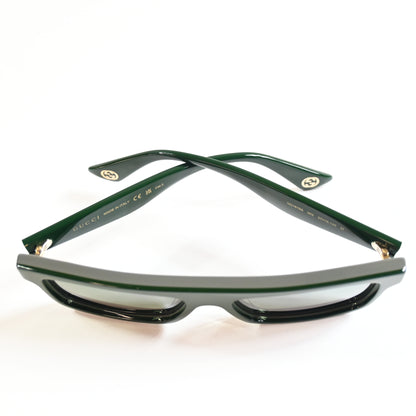Gucci GG1616S 003 Mens Authentic Sunglasses Black/Green, 57mm - New