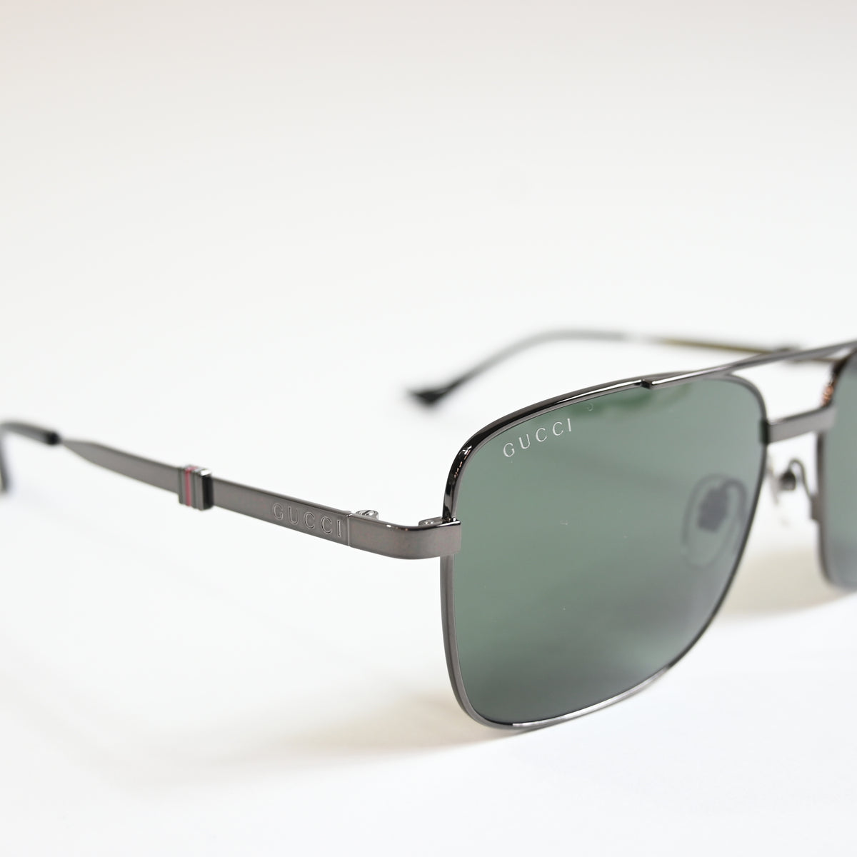 Gucci GG1441S 001 Mens Authentic Sunglasses Ruthenium Gray, 58mm - New