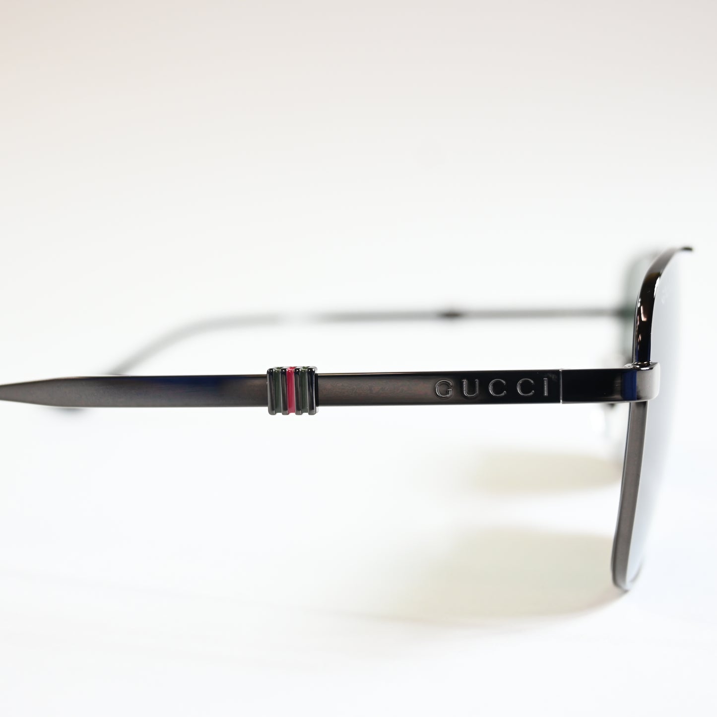 Gucci GG1441S 001 Mens Authentic Sunglasses Ruthenium Gray, 58mm - New