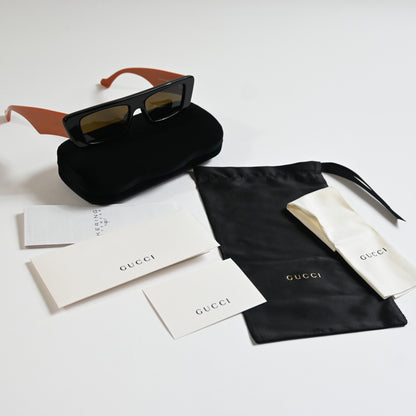 Gucci GG1331S 003 Unisex Authentic Sunglasses Dark Havana/Brown, 54mm - New