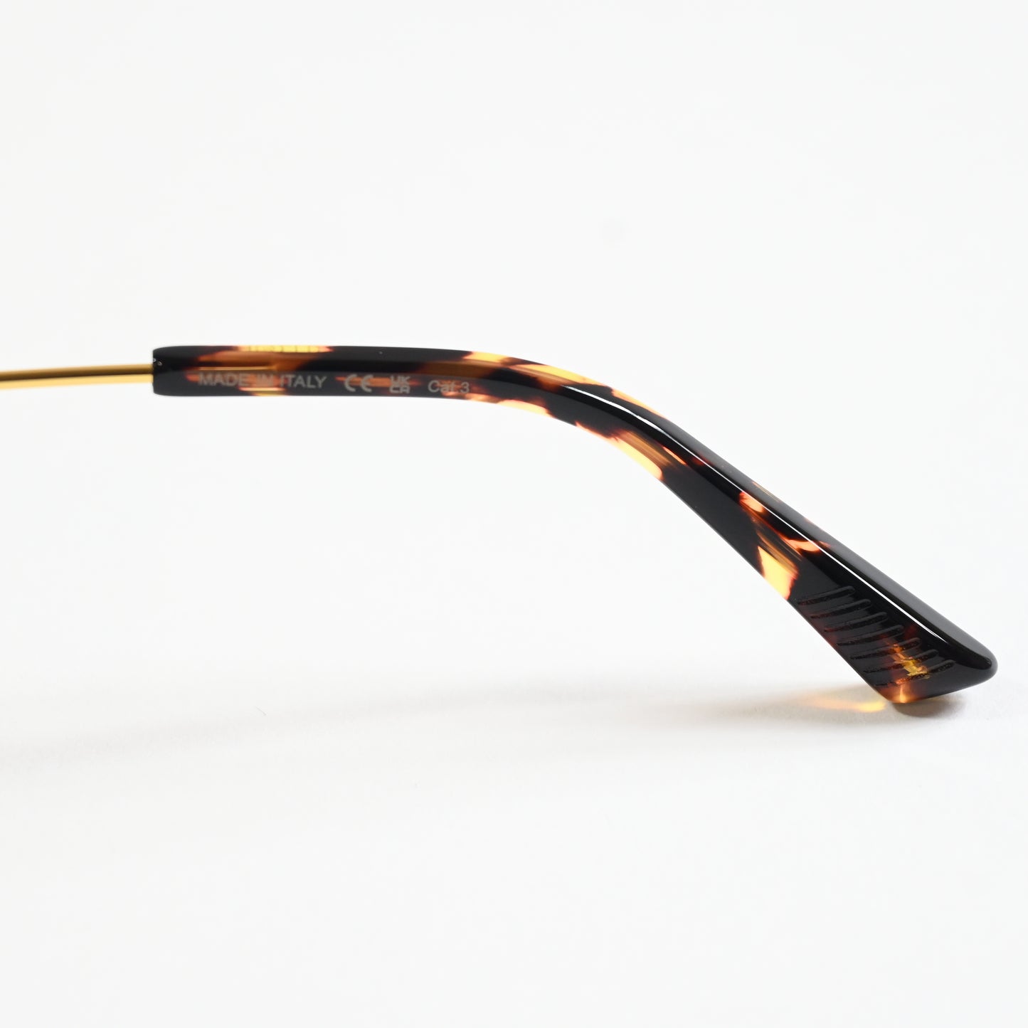 Bottega BV1265S 002 Womens Authentic Sunglasses Tortoise Black/Gold, 54mm - New