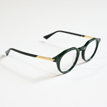 Bottega BV1263O 004 Mens Authentic Eyeglasses Green/Gold, 48mm - New