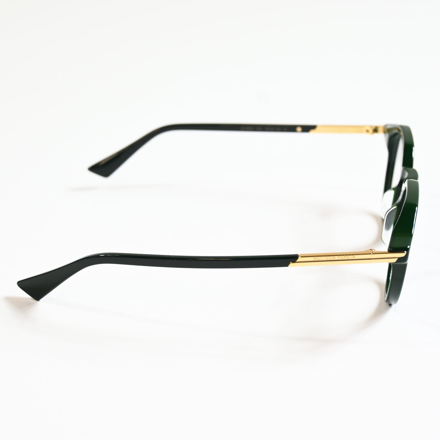 Bottega BV1263O 004 Mens Authentic Eyeglasses Green/Gold, 48mm - New