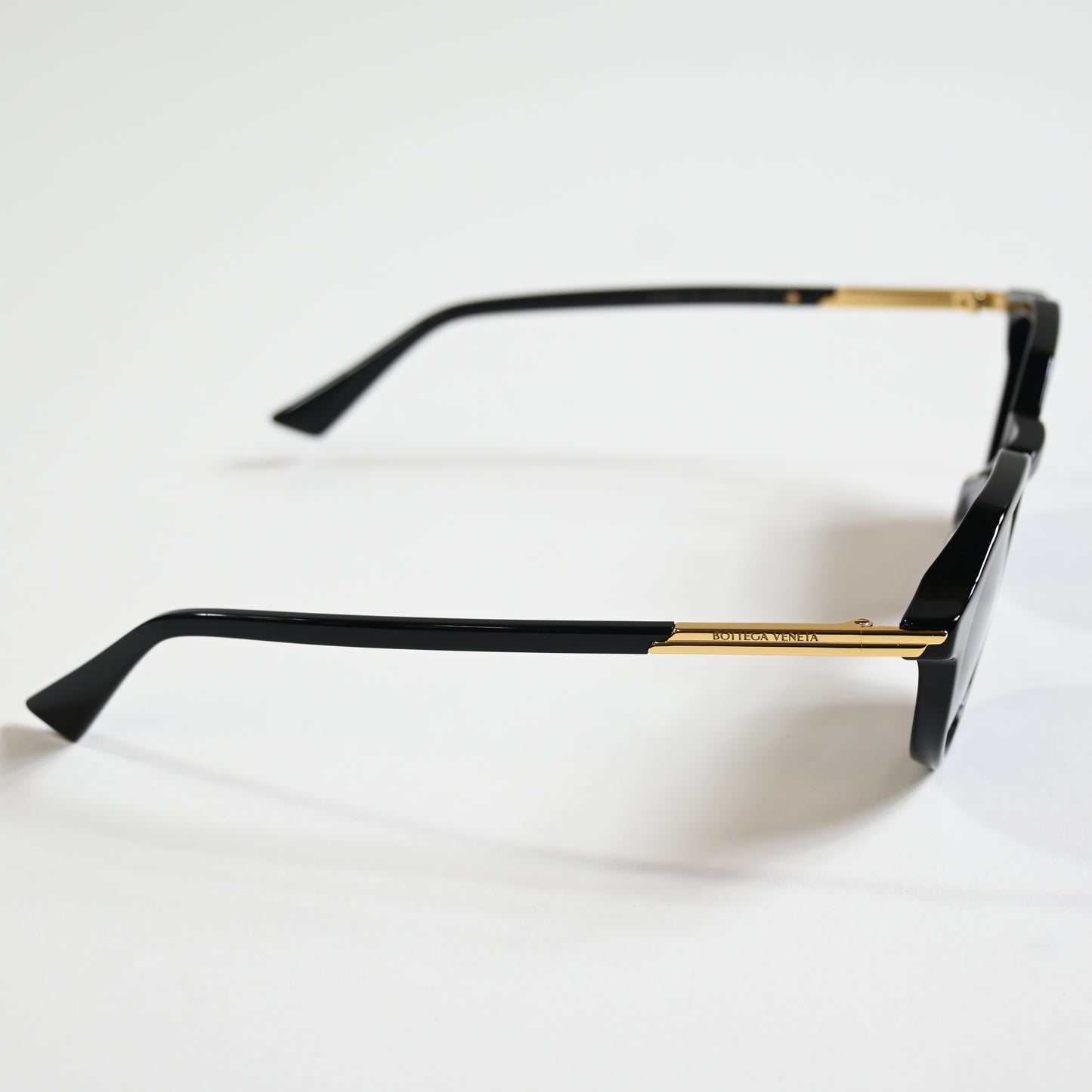 Bottega BV1260S 001 Mens Authentic Sunglasses Black/Gold, 49mm - New