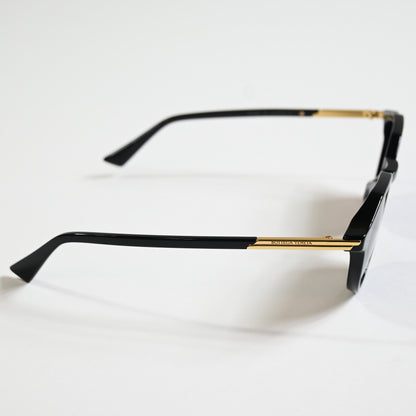 Bottega BV1260S 001 Mens Authentic Sunglasses Black/Gold, 49mm - New