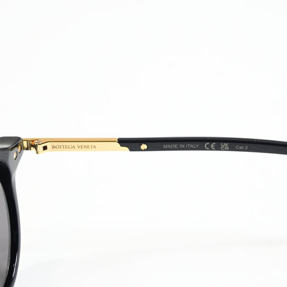 Bottega BV1260S 001 Mens Authentic Sunglasses Black/Gold, 49mm - New