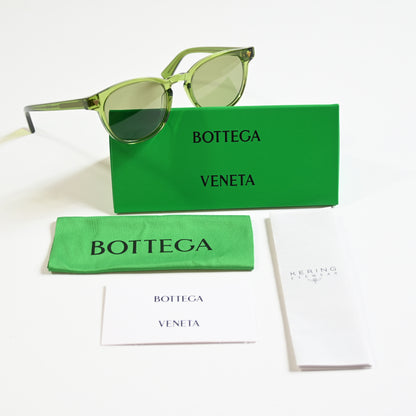 Bottega BV1253S 003 Mens Authentic Sunglasses Clear Green, 50mm - New