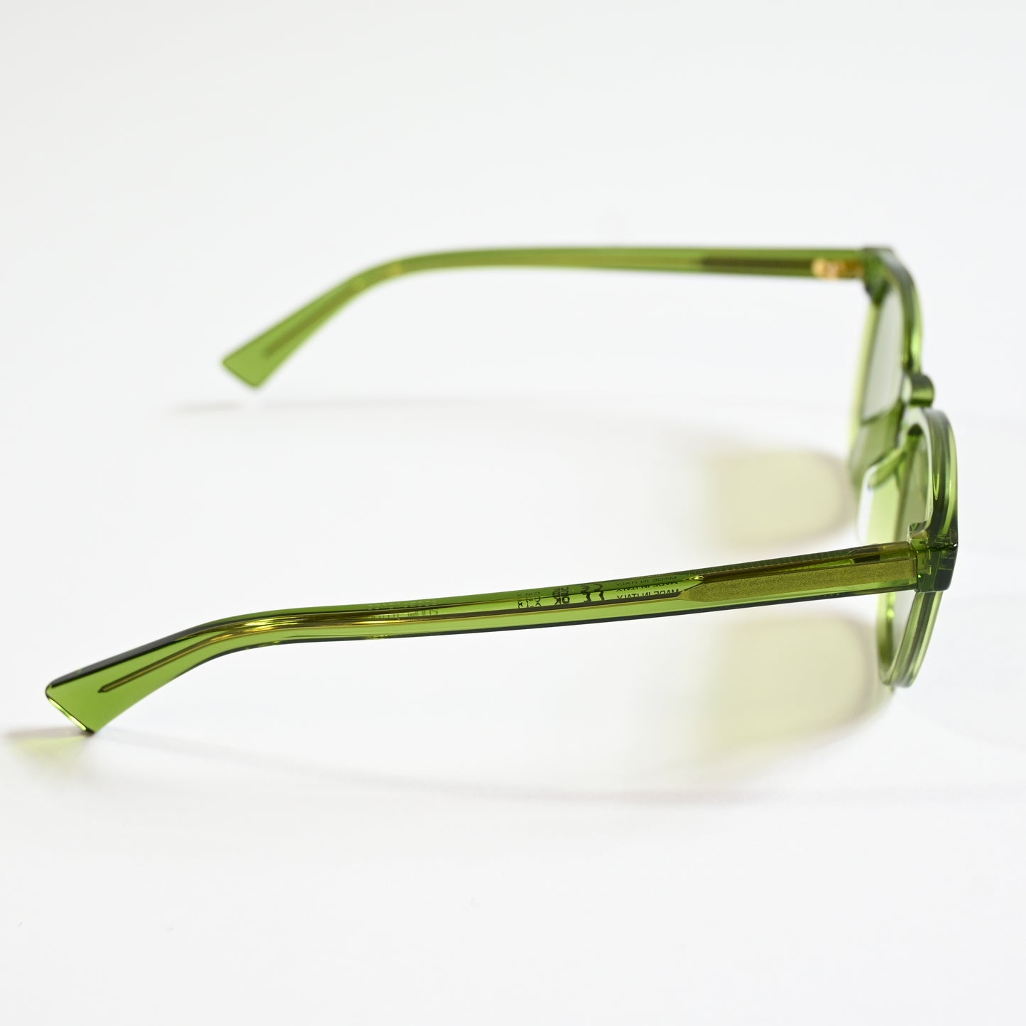 Bottega BV1253S 003 Mens Authentic Sunglasses Clear Green, 50mm - New