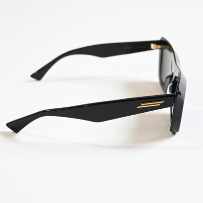 Bottega BV1283S 001 Womens Authentic Sunglasses Black/Gold, 53mm - New