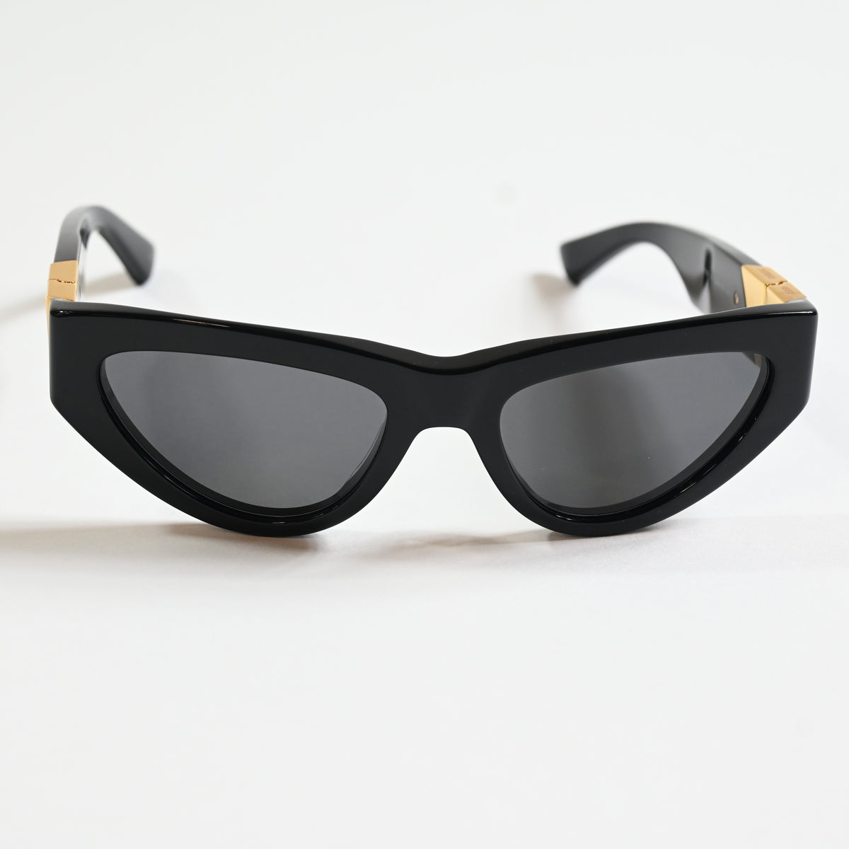 Bottega BV1176S 001 Womens Authentic Sunglasses Black/Gold, 55mm - New