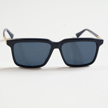 Bottega BV1261S 003 Mens Authentic Sunglasses Blue/Gold, 56mm - New