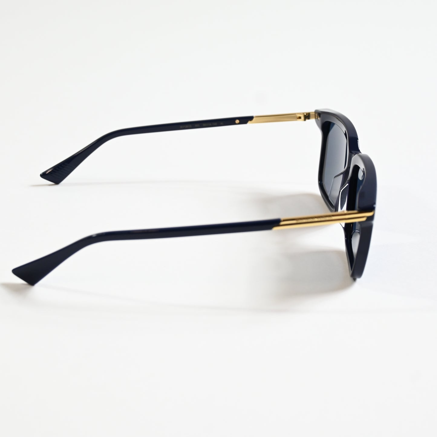 Bottega BV1261S 003 Mens Authentic Sunglasses Blue/Gold, 56mm - New