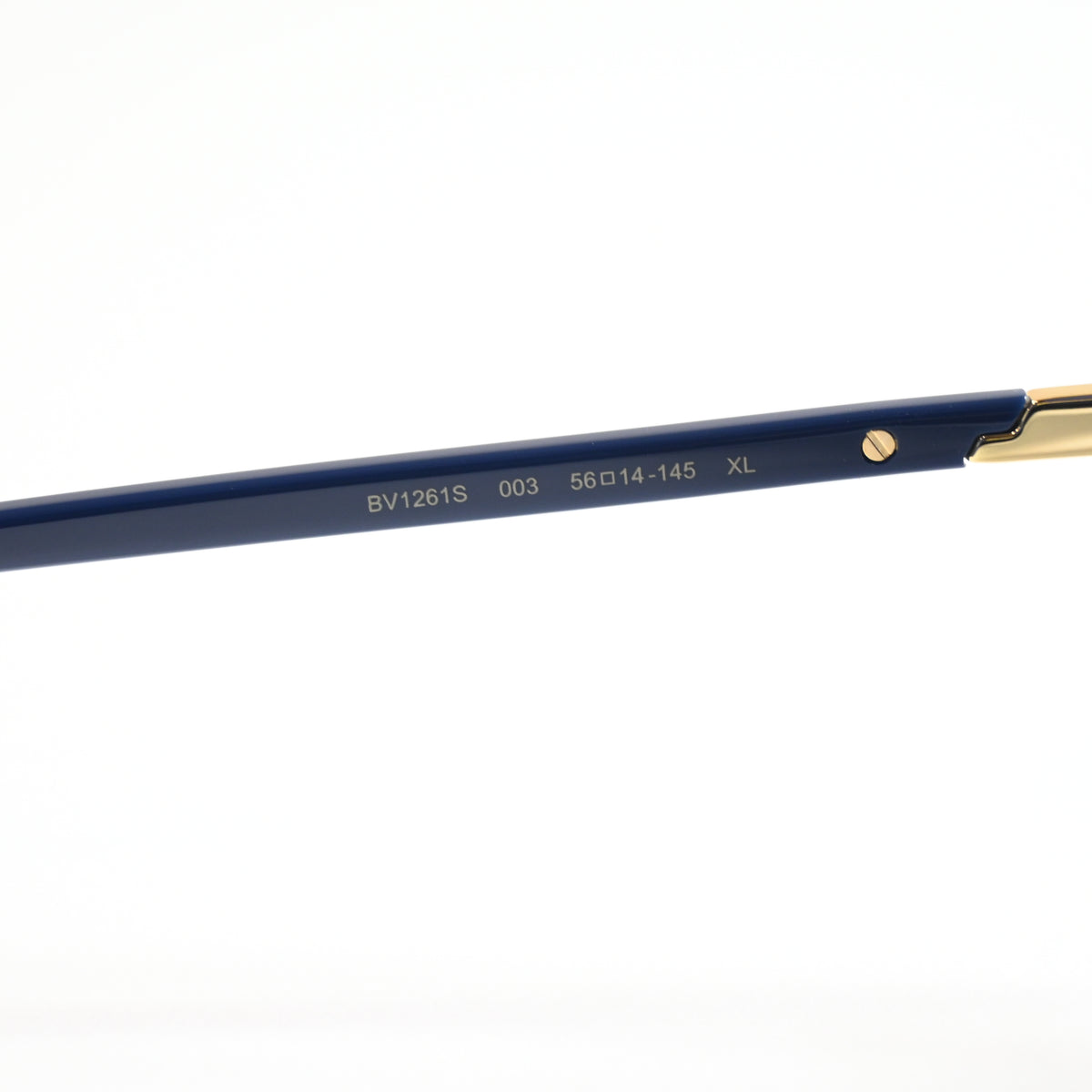 Bottega BV1261S 003 Mens Authentic Sunglasses Blue/Gold, 56mm - New