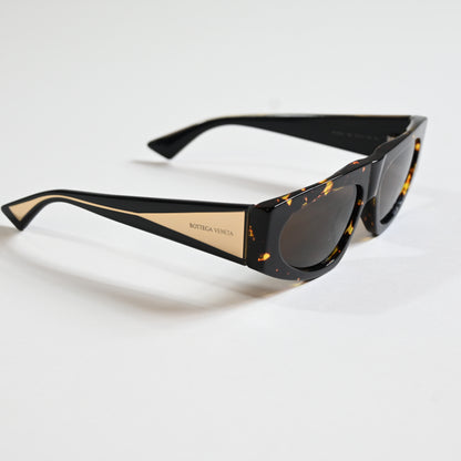 Bottega BV1277S 002 Womens Authentic Sunglasses Havana/Gold, 57mm - New
