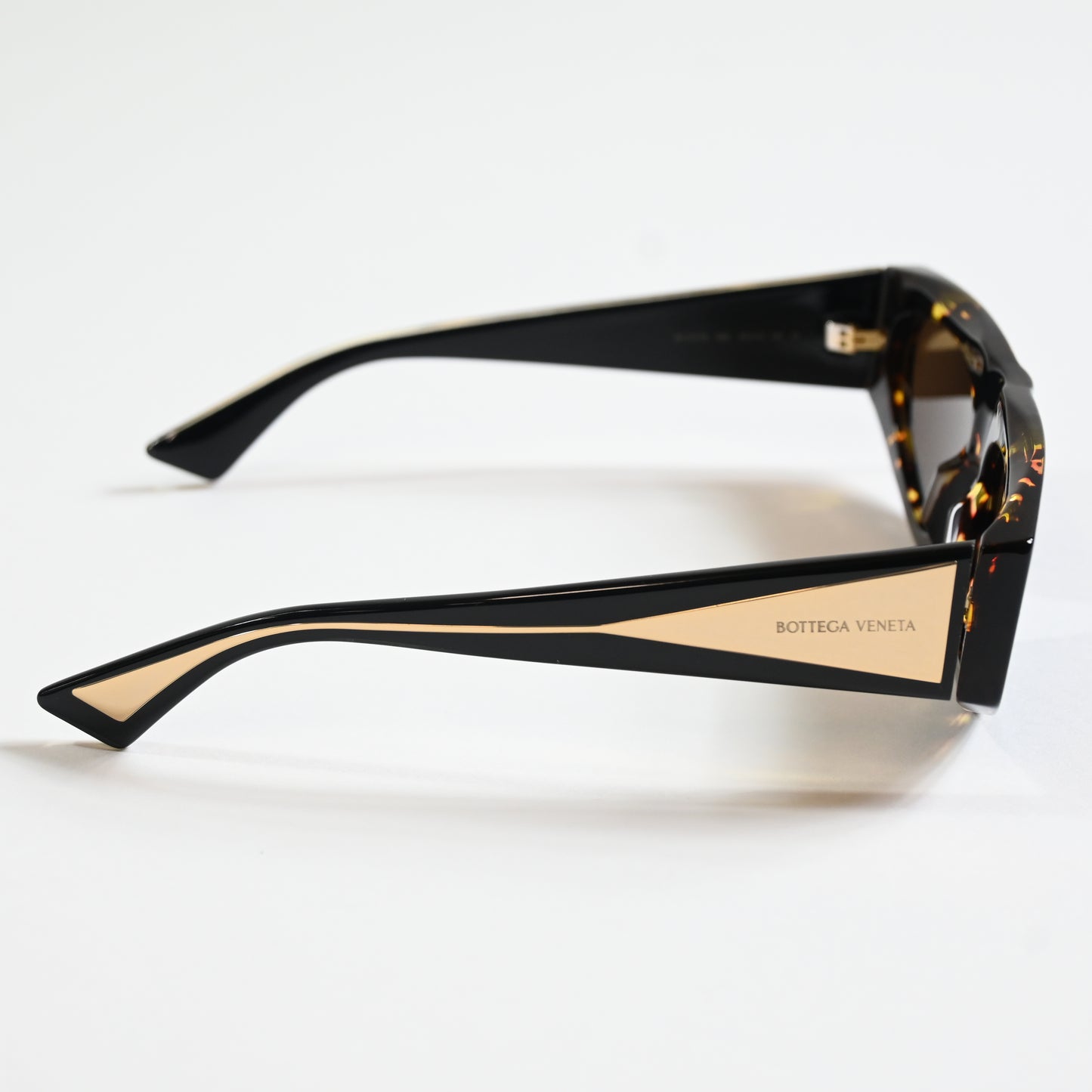 Bottega BV1277S 002 Womens Authentic Sunglasses Havana/Gold, 57mm - New