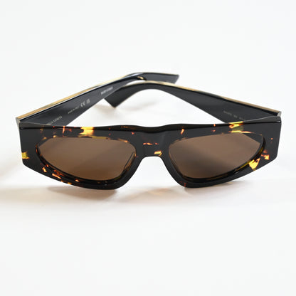 Bottega BV1277S 002 Womens Authentic Sunglasses Havana/Gold, 57mm - New