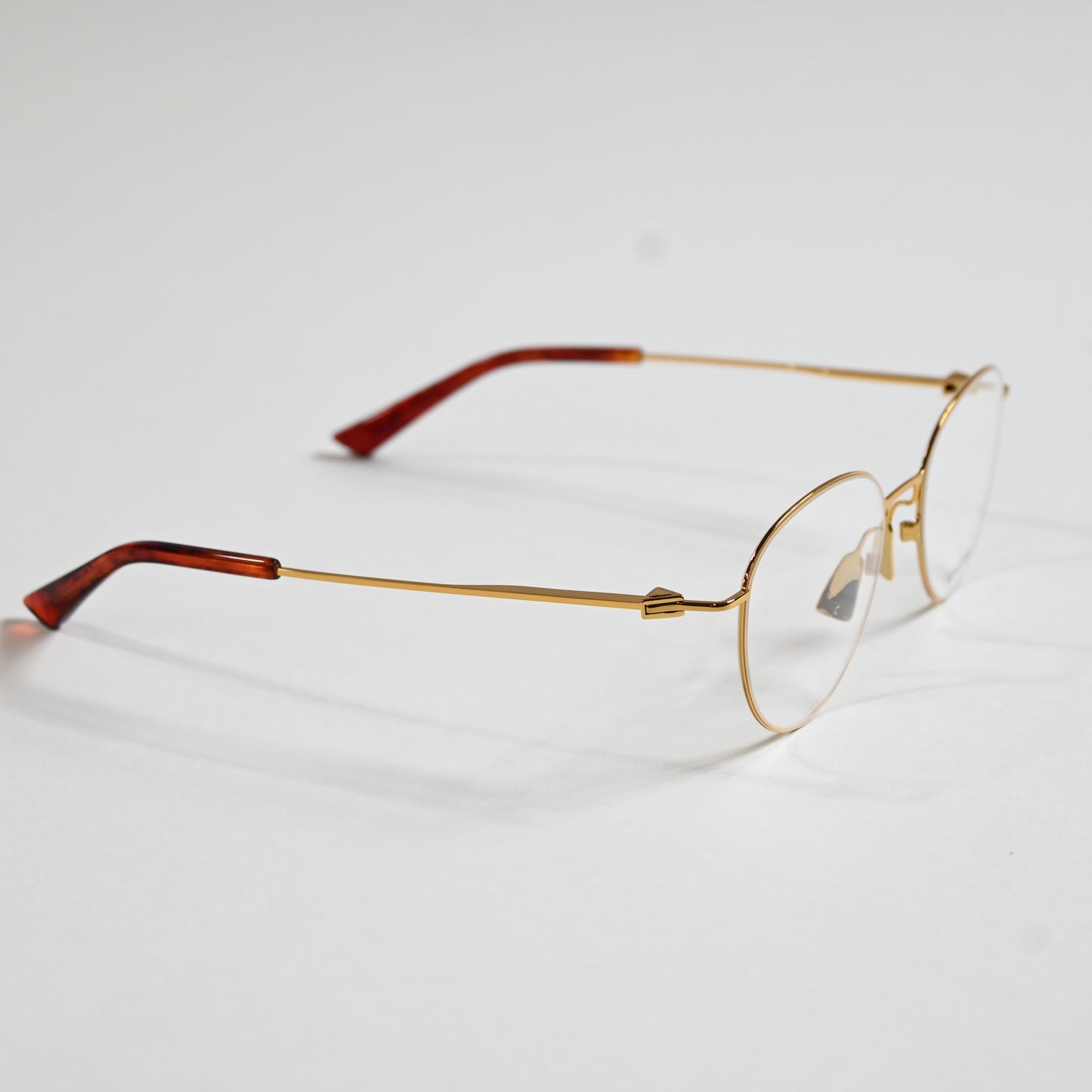Bottega BV1269O 002 Mens Authentic Eyeglasses Gold, 50mm Optical Frames - New