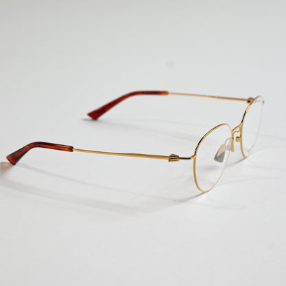 Bottega BV1269O 002 Mens Authentic Eyeglasses Gold, 50mm Optical Frames - New