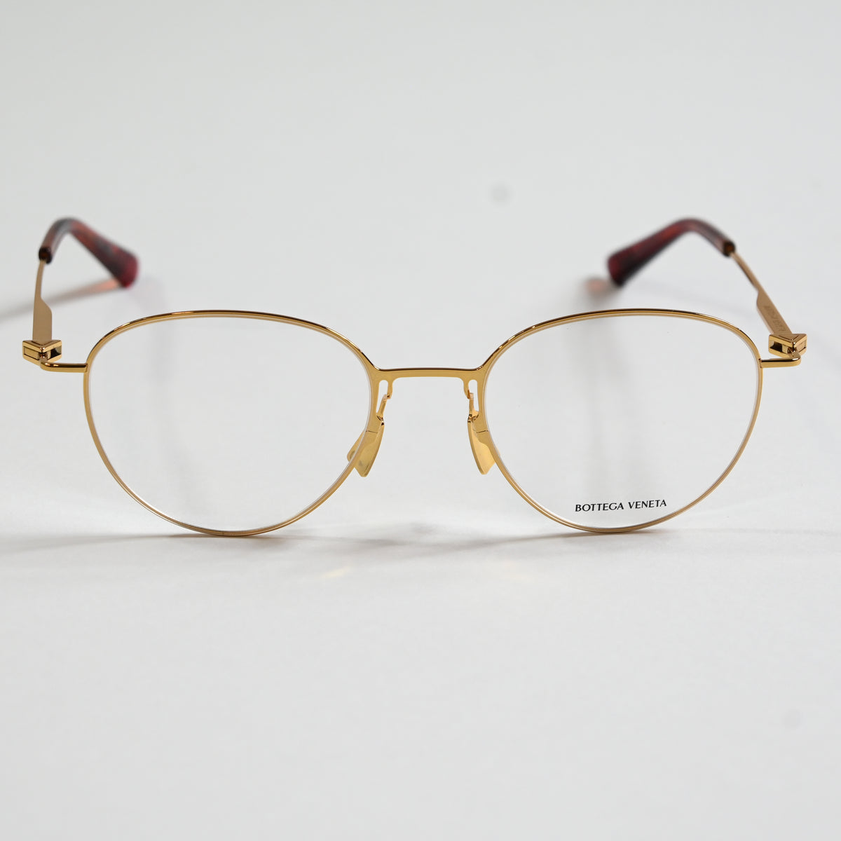 Bottega BV1269O 002 Mens Authentic Eyeglasses Gold, 50mm Optical Frames - New