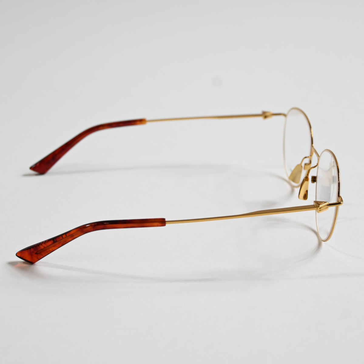 Bottega BV1269O 002 Mens Authentic Eyeglasses Gold, 50mm Optical Frames - New