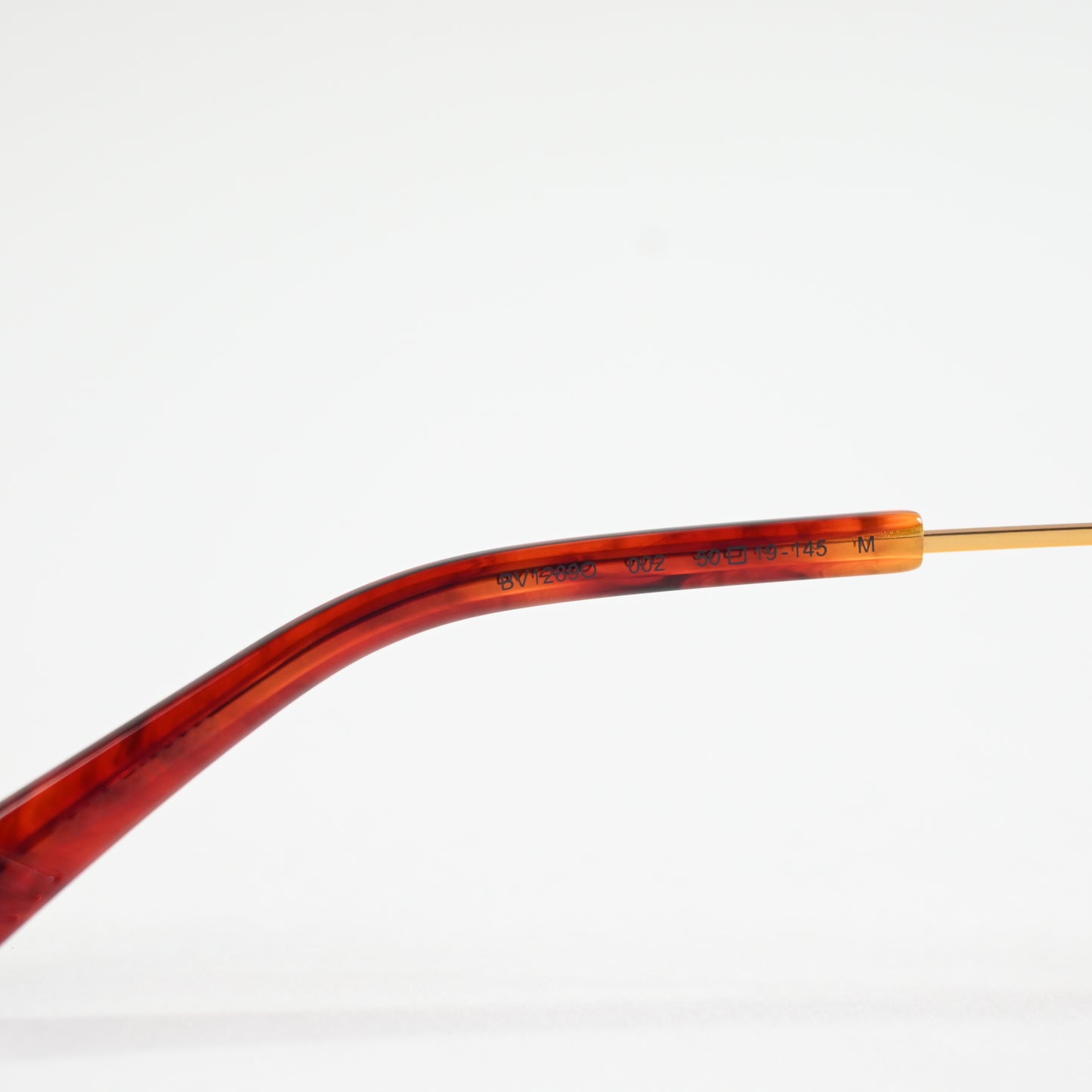 Bottega BV1269O 002 Mens Authentic Eyeglasses Gold, 50mm Optical Frames - New
