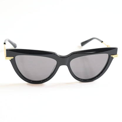 Bottega BV1265S 001 Womens Authentic Sunglasses Black/Gold, 54mm - New