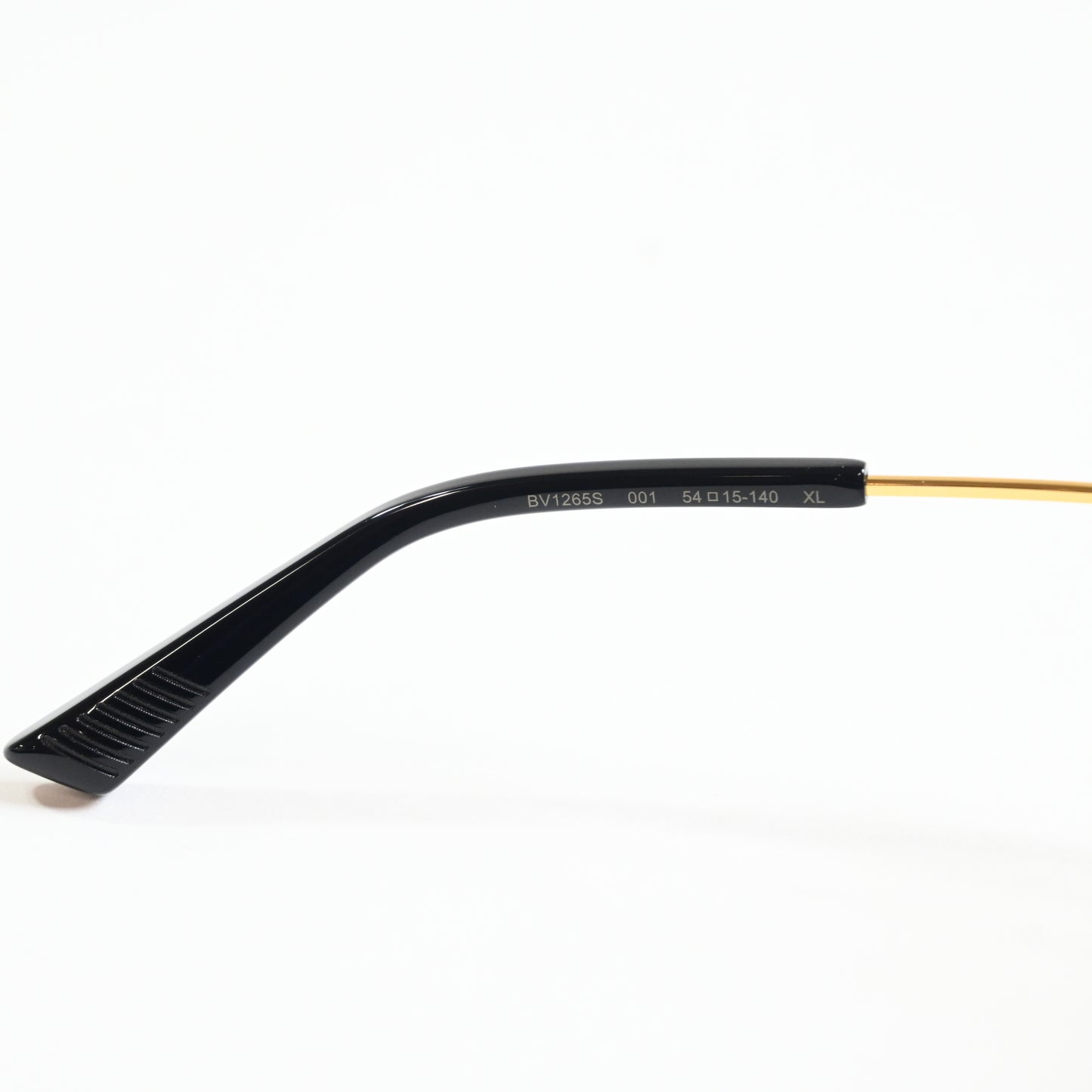 Bottega BV1265S 001 Womens Authentic Sunglasses Black/Gold, 54mm - New