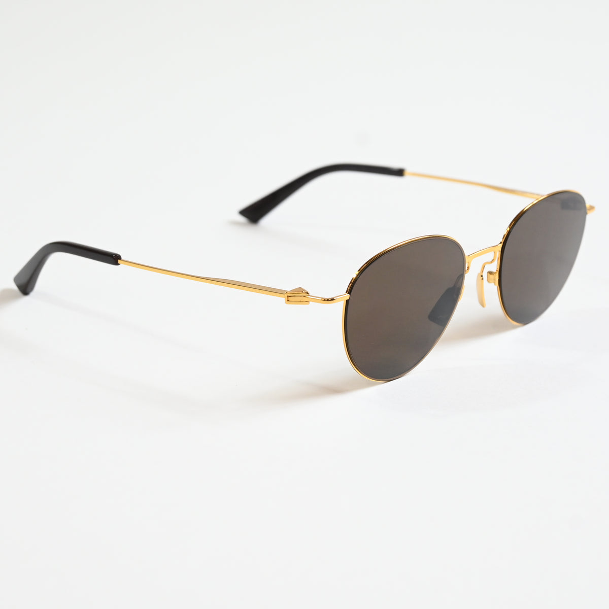 Bottega BV1268S 002 Unisex Authentic Sunglasses Gold/Brown, 51mm - New