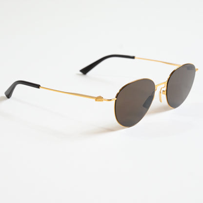 Bottega BV1268S 002 Unisex Authentic Sunglasses Gold/Brown, 51mm - New
