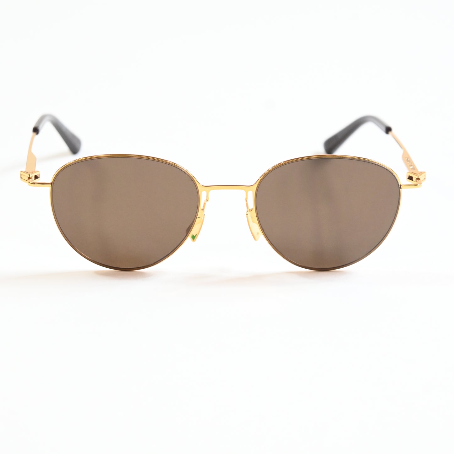 Bottega BV1268S 002 Unisex Authentic Sunglasses Gold/Brown, 51mm - New