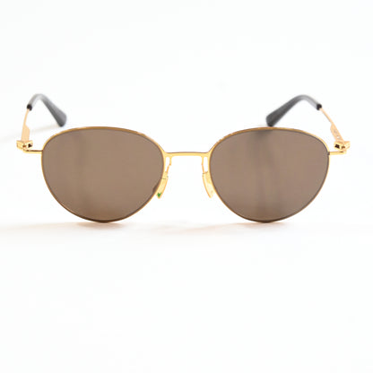 Bottega BV1268S 002 Unisex Authentic Sunglasses Gold/Brown, 51mm - New