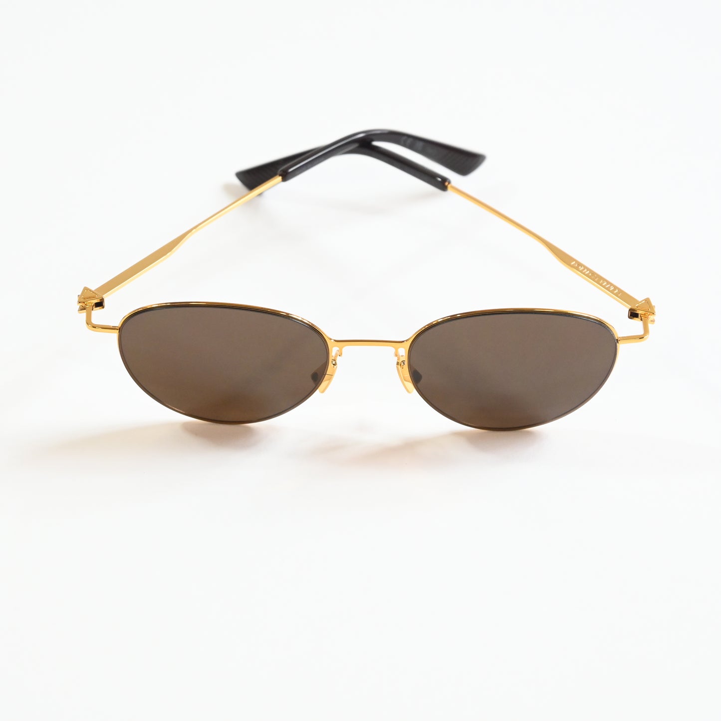 Bottega BV1268S 002 Unisex Authentic Sunglasses Gold/Brown, 51mm - New