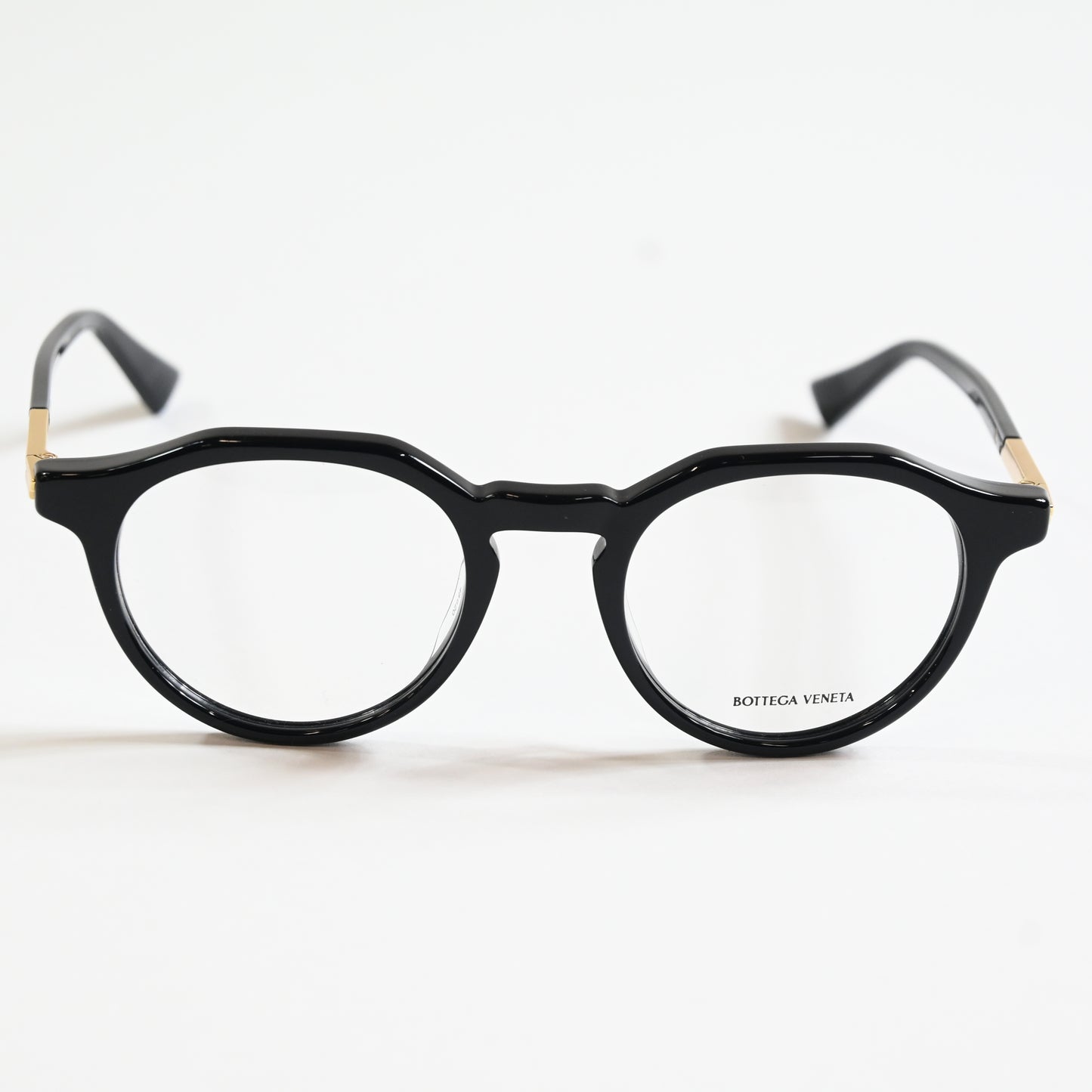 Bottega BV1263O 001 Men's Authentic Eyeglasses Black/Gold, 48mm - New