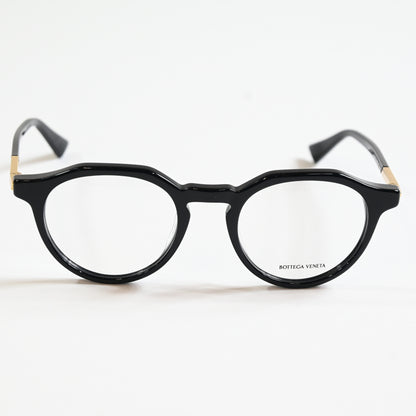 Bottega BV1263O 001 Men's Authentic Eyeglasses Black/Gold, 48mm - New