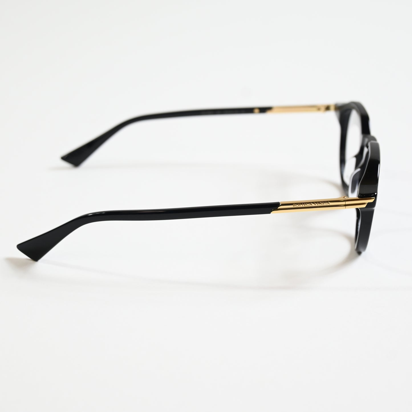 Bottega BV1263O 001 Men's Authentic Eyeglasses Black/Gold, 48mm - New