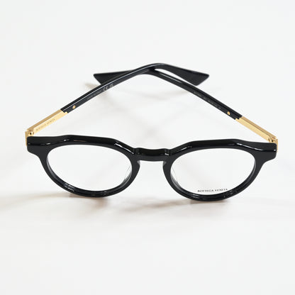 Bottega BV1263O 001 Men's Authentic Eyeglasses Black/Gold, 48mm - New