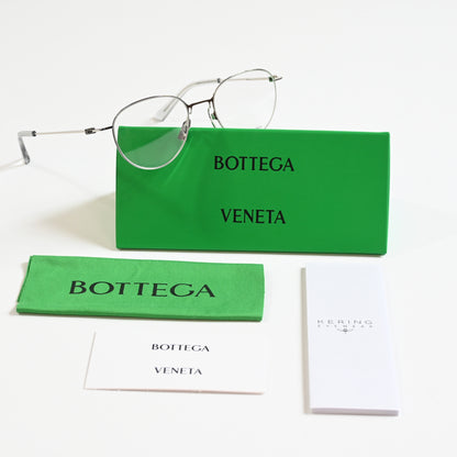 Bottega BV1269O 003 Mens Authentic Eyeglasses Silver, 50mm - New