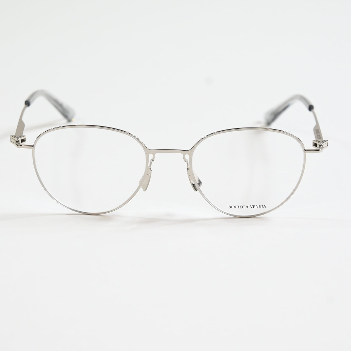 Bottega BV1269O 003 Mens Authentic Eyeglasses Silver, 50mm - New