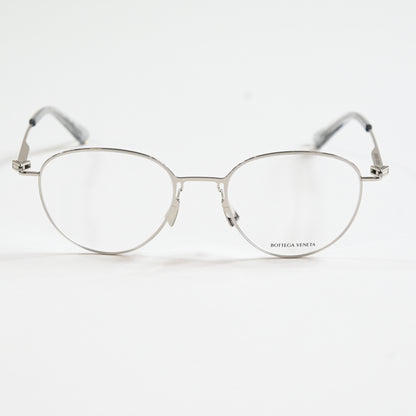Bottega BV1269O 003 Mens Authentic Eyeglasses Silver, 50mm - New