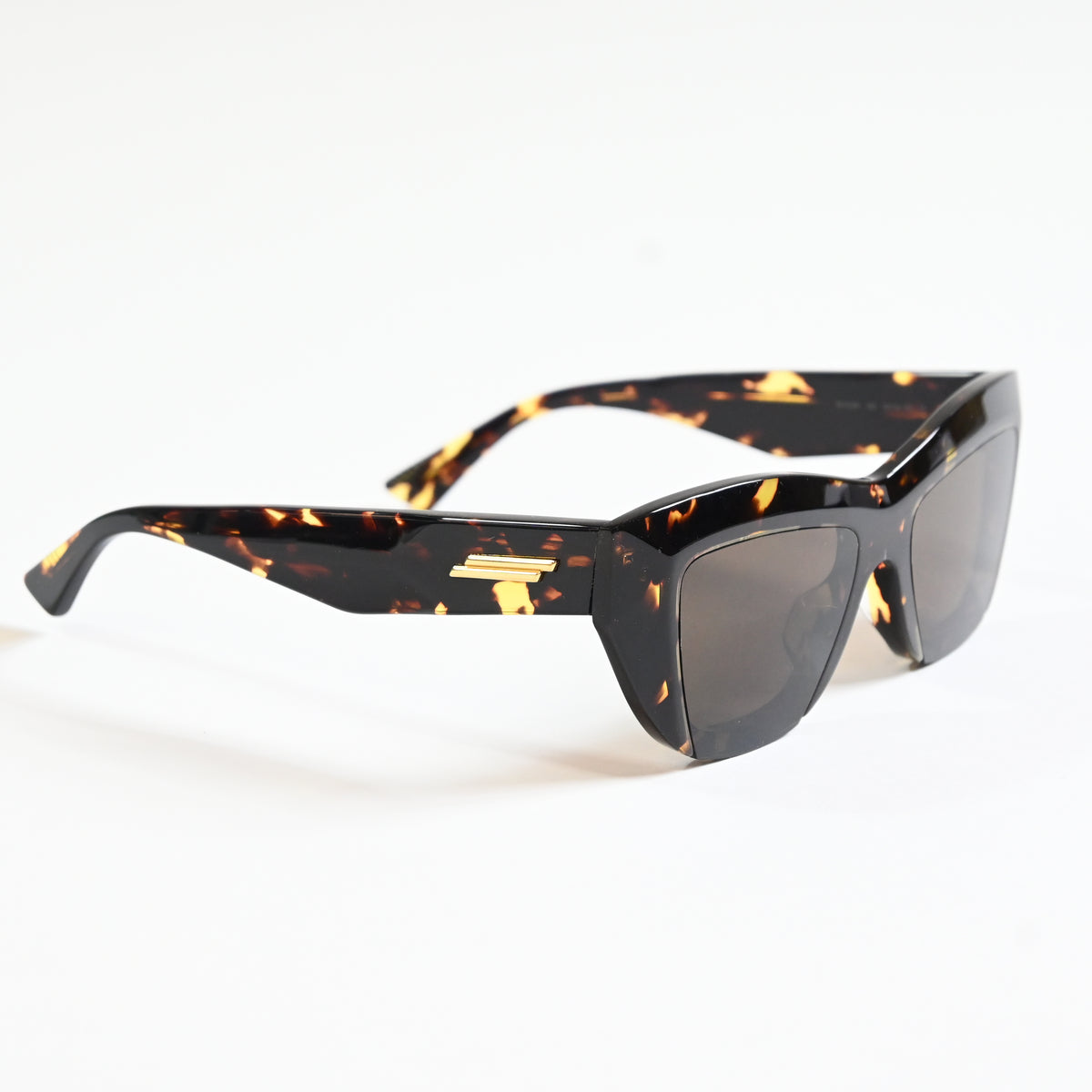 Bottega BV1218S 002 Womens Authentic Sunglasses Brown/Gold, 52mm - New