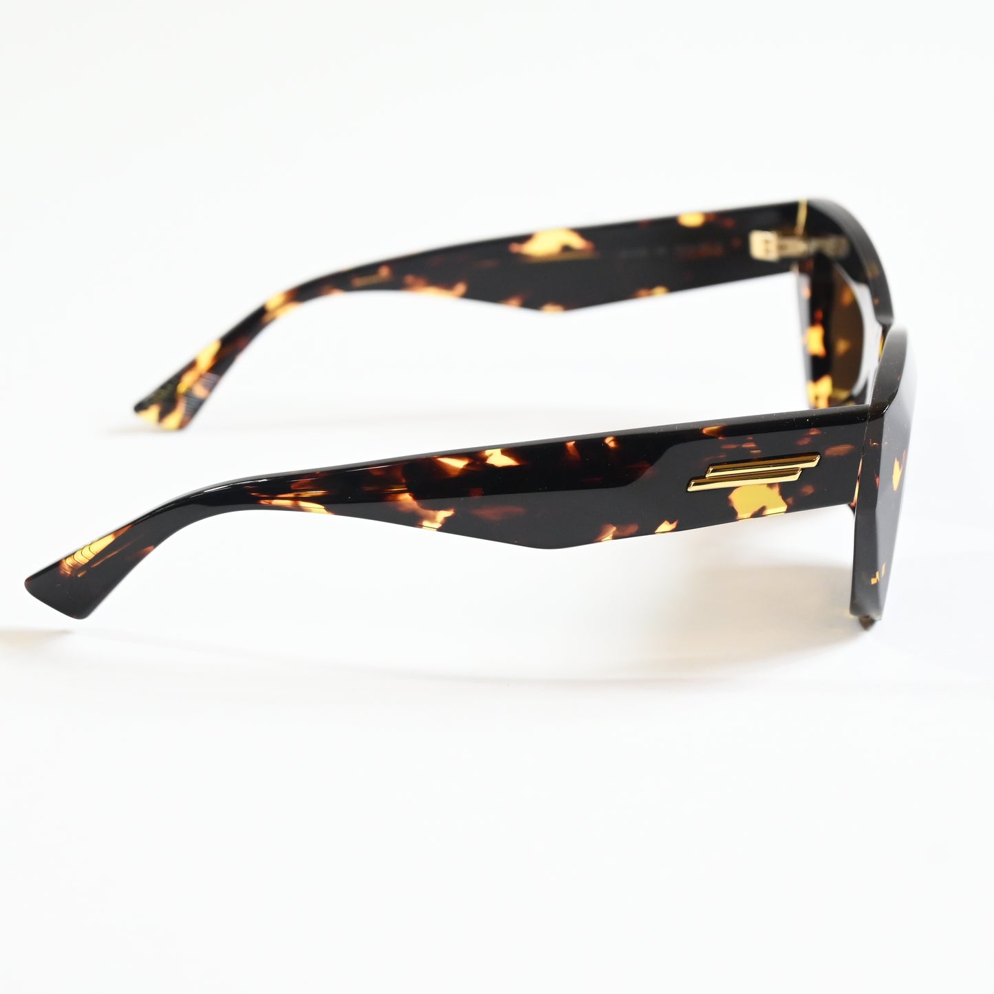 Bottega BV1218S 002 Womens Authentic Sunglasses Brown/Gold, 52mm - New
